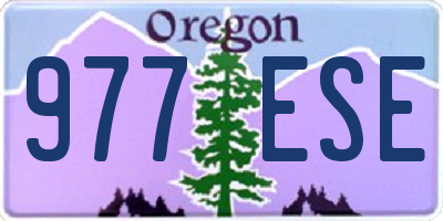 OR license plate 977ESE