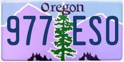 OR license plate 977ESO