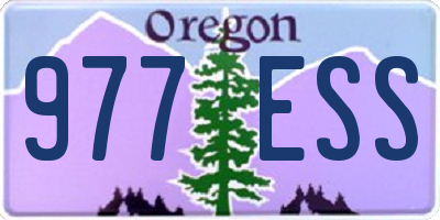 OR license plate 977ESS