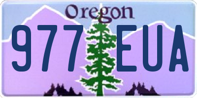 OR license plate 977EUA