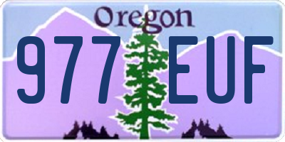 OR license plate 977EUF