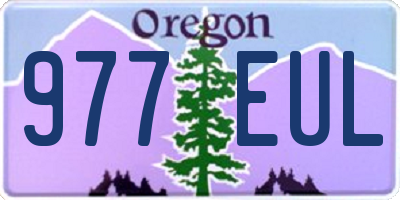 OR license plate 977EUL