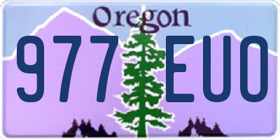 OR license plate 977EUO