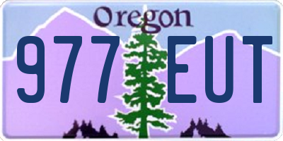 OR license plate 977EUT