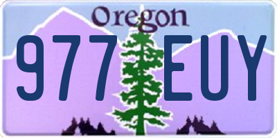 OR license plate 977EUY