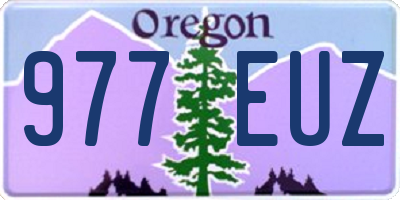 OR license plate 977EUZ