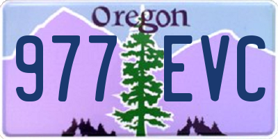 OR license plate 977EVC