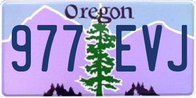 OR license plate 977EVJ