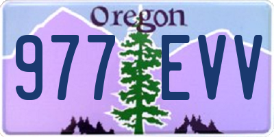 OR license plate 977EVV
