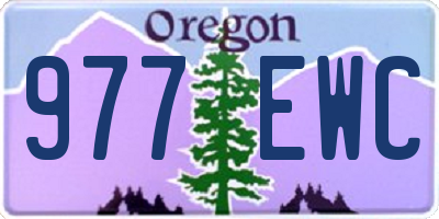 OR license plate 977EWC