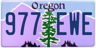 OR license plate 977EWE