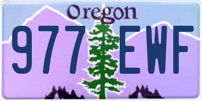 OR license plate 977EWF