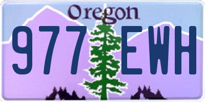 OR license plate 977EWH