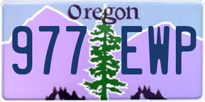 OR license plate 977EWP