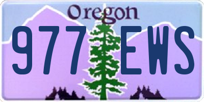 OR license plate 977EWS