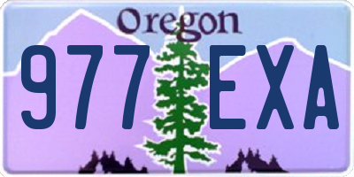 OR license plate 977EXA