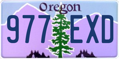 OR license plate 977EXD