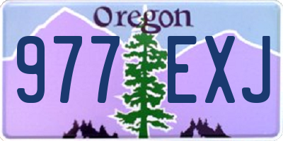 OR license plate 977EXJ