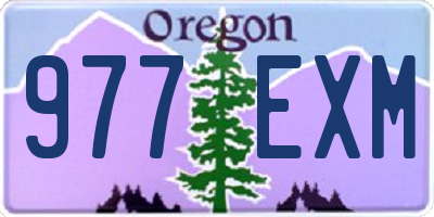 OR license plate 977EXM