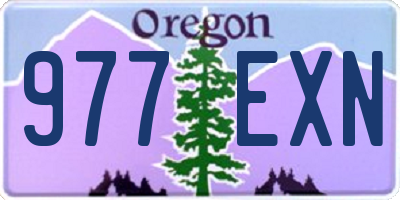 OR license plate 977EXN