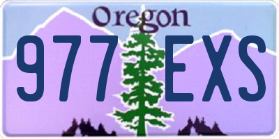 OR license plate 977EXS
