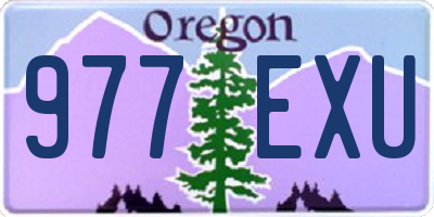 OR license plate 977EXU