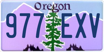OR license plate 977EXV