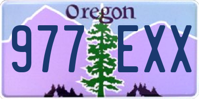 OR license plate 977EXX