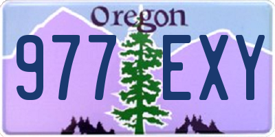 OR license plate 977EXY
