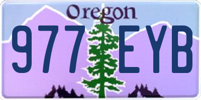 OR license plate 977EYB