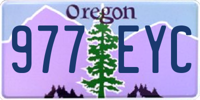 OR license plate 977EYC