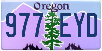 OR license plate 977EYD