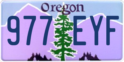 OR license plate 977EYF