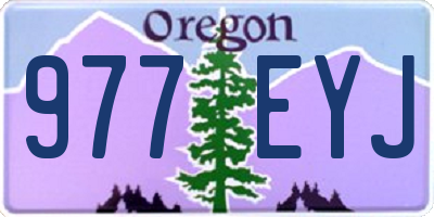 OR license plate 977EYJ
