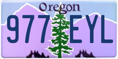 OR license plate 977EYL