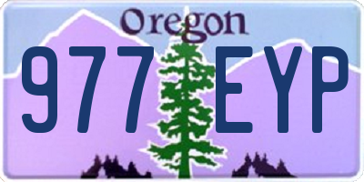 OR license plate 977EYP