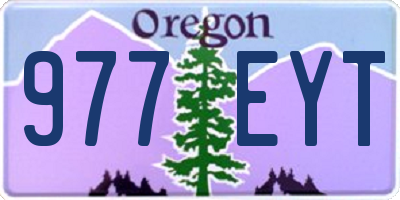 OR license plate 977EYT