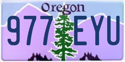 OR license plate 977EYU