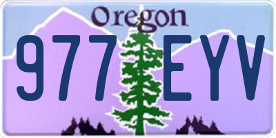 OR license plate 977EYV