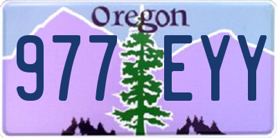 OR license plate 977EYY