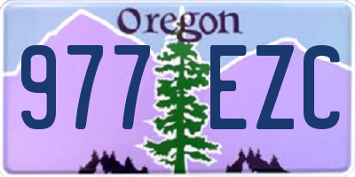 OR license plate 977EZC