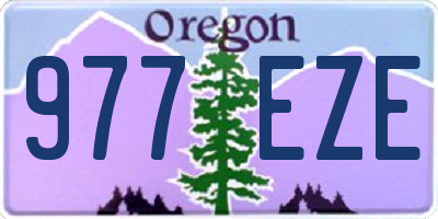OR license plate 977EZE
