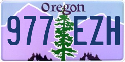 OR license plate 977EZH
