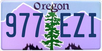 OR license plate 977EZI