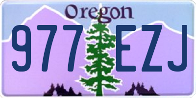 OR license plate 977EZJ