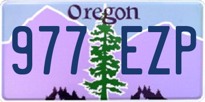 OR license plate 977EZP