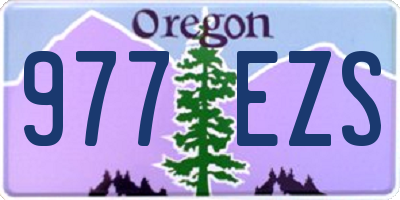 OR license plate 977EZS