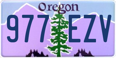 OR license plate 977EZV