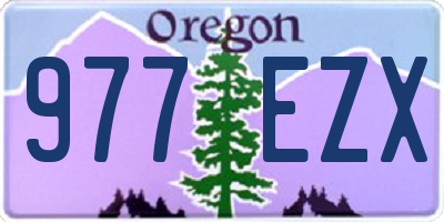 OR license plate 977EZX