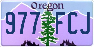 OR license plate 977FCJ